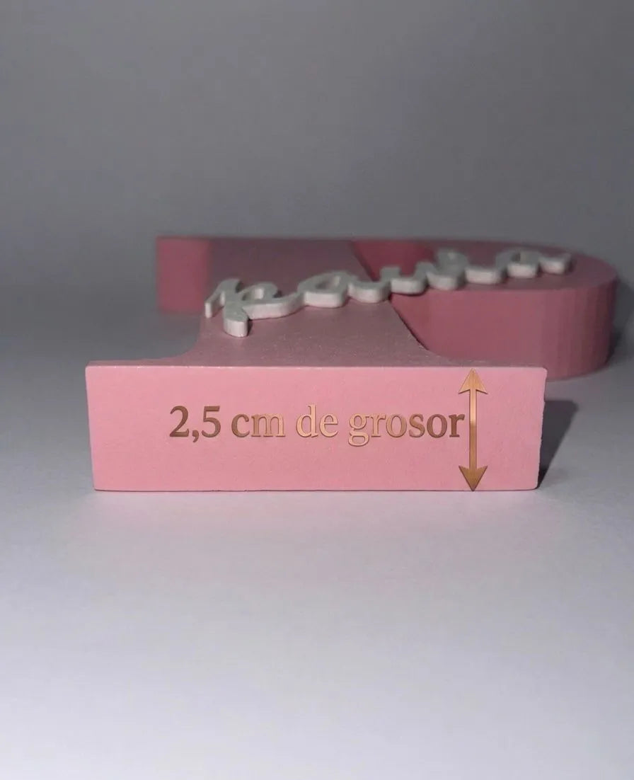 Letra personalizada 3D con nombre