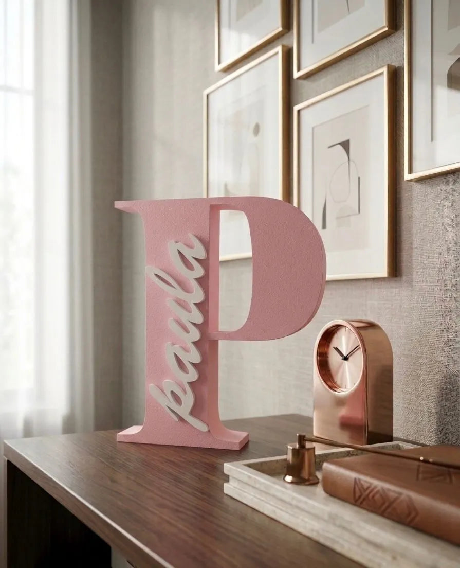 Letra personalizada 3D con nombre