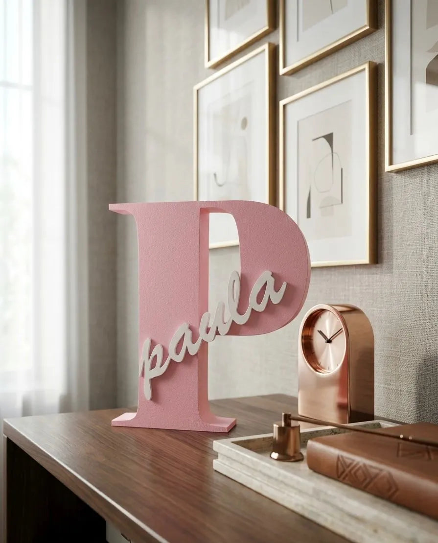 Letra personalizada 3D con nombre