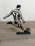 Silueta de Cristiano Ronaldo- Figura en 3D con Nombre