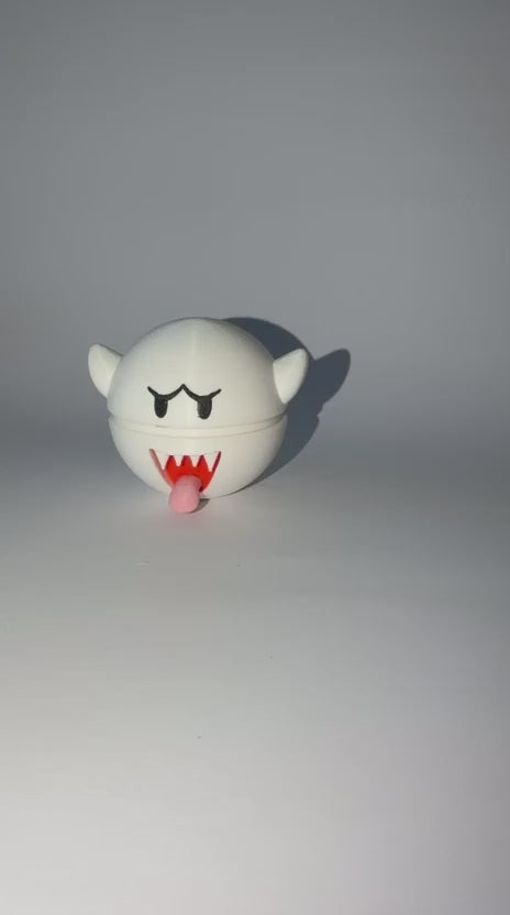 Fusionball de Boo (Super Mario) Impresa en 3D - Figura de Colección Nintendo Mashup