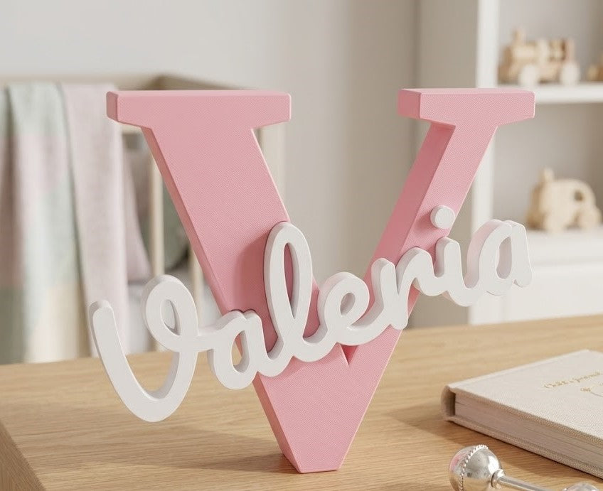 Letra personalizada 3D con nombre